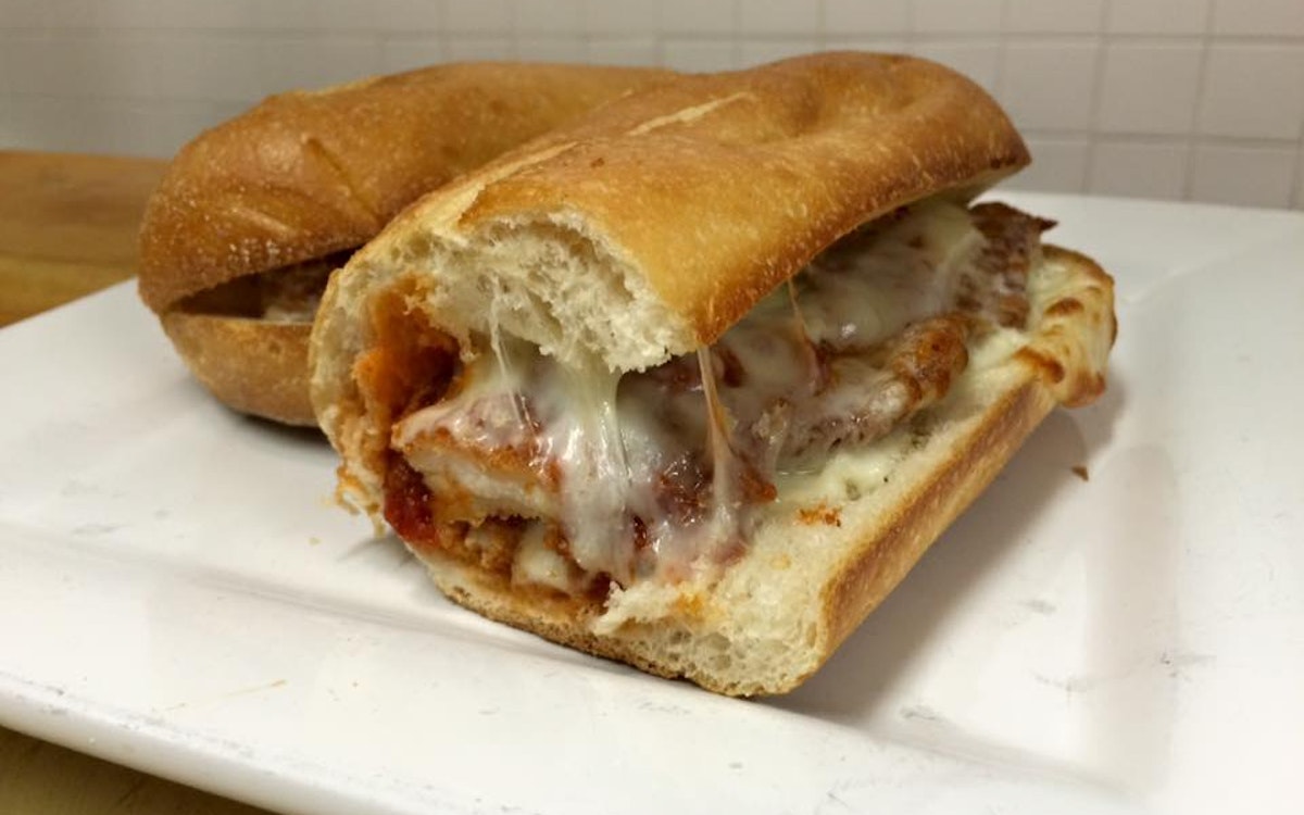 Chicken Cutlet Parmigiana Hero